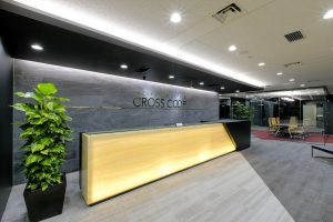 クロスコープ渋谷オフィスの受付のイメージ