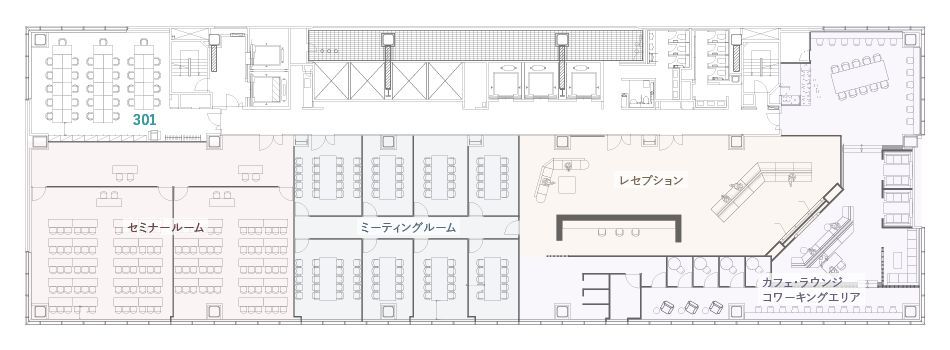 新橋フロアレイアウト 3F