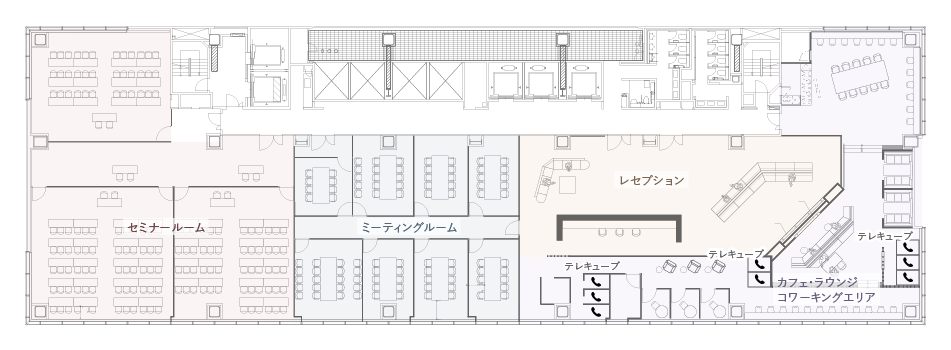 クロスコープ新橋フロアレイアウト 3F