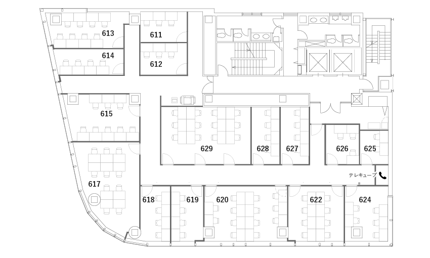 6Fレイアウト図面