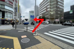 ミニストップ前の交差点