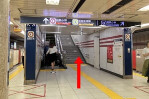 丸ノ内線新宿三丁目駅ホーム　